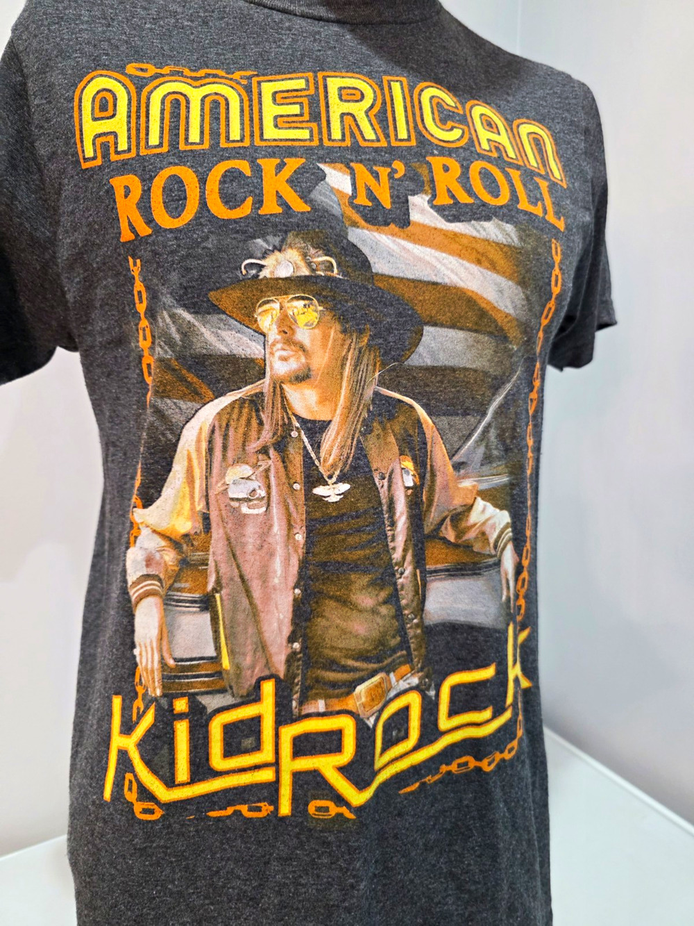 Kid Rock American Rock N Roll T Shirt Mens Medium Bay Island Graphic Tee